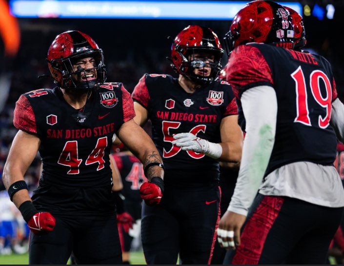 #AGTG After a great FaceTime call with @Coach_SchmidtE and @TheHC_CoachLew I’ve been blessed to receive an offer from San Diego State !❤️🖤 #GoAztecs @AztecFB @cjmcgorisk @CoachSumlerSDSU @RealMG96 @Ryan_Clary_ @Murdock_02 @coachtmyers @BrandonHuffman @adamgorney @SWiltfong247
