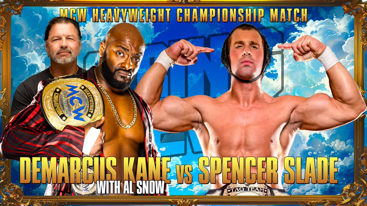 Per the stipulations laid out at #MCWWinterBlast, @SladeWrestler will be the first member of Capital Punishment to challenge @TheDemarcusKane for the #MCWProWrestling Championship‼️ And to ensure Team Spriggs keeps their distance, former #WWE Superstar AL SNOW will be in Kane’s