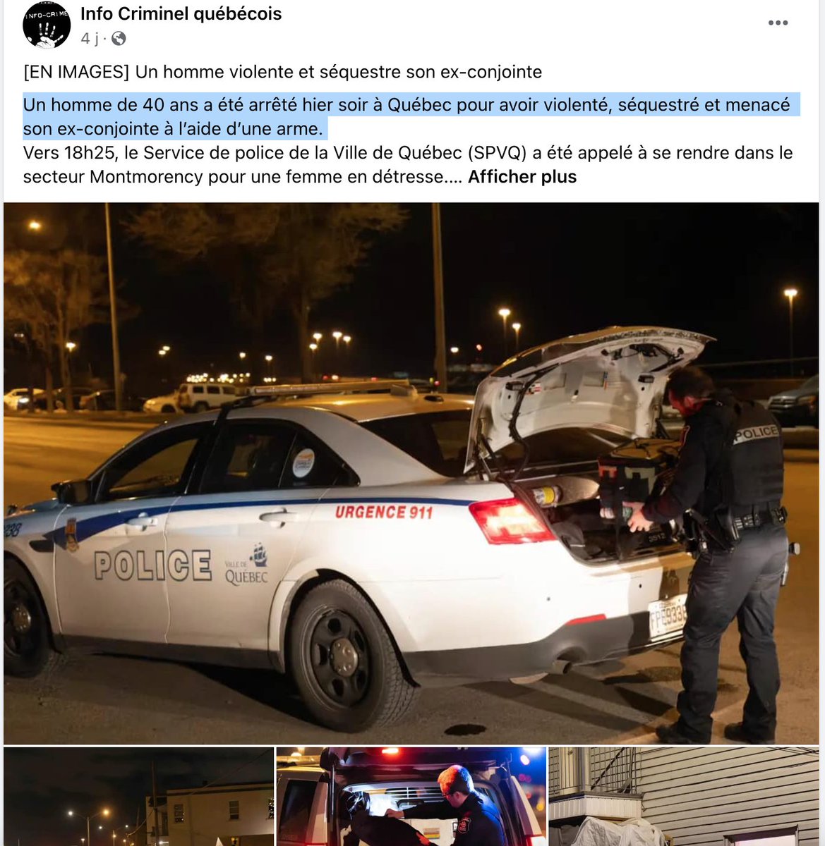 Assez consternant les pages Fb comme celle-ci avec le blocage des nouvelles de Meta 👇 «Info Criminel québécois» semble plagier les textes des journalistes et piquer leurs photos, sans donner de crédit Meta bloque donc les articles, mais donne le feu vert aux plagiaires🤠