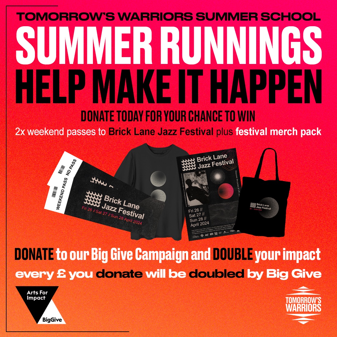 Janine Irons OBE (@janine_irons) on Twitter photo Huge thanks to all who've supported <a href="/Tom_Warriors/">Tomorrow's Warriors</a> <a href="/BigGive/">Big Give</a> #artsforimpact appeal so far. Please keep supporting. Donate before/on 26 March for a chance to win 2 Weekend Passes to #BrickLaneJazzFestival <a href="/trumanbrewery/">The Truman Brewery</a> . All funds over target will support our ongoing programs!๐๐พโค๏ธ Huge thanks to all who've supported <a href="/Tom_Warriors/">Tomorrow's Warriors</a> <a href="/BigGive/">Big Give</a> #artsforimpact appeal so far. Please keep supporting. Donate before/on 26 March for a chance to win 2 Weekend Passes to #BrickLaneJazzFestival <a href="/trumanbrewery/">The Truman Brewery</a> . All funds over target will support our ongoing programs!๐๐พโค๏ธ