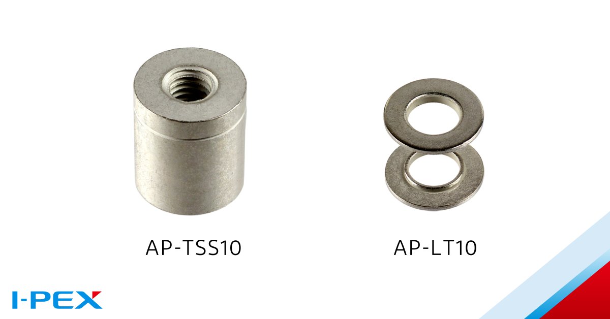 ipexconnectors's tweet photo. I-PEX introduces the AP-TSS10, a new power terminal and spacer for high-current (32 A) and high-temperature (125 °C) operation; and, the AP-LT10, a lug terminal.
Learn more: https://t.co/s2Ru58AuL6
#EV #lugterminal #spacer #highcurrent #miniturization #hightemperature https://t.co/pm7Kk1QuTo