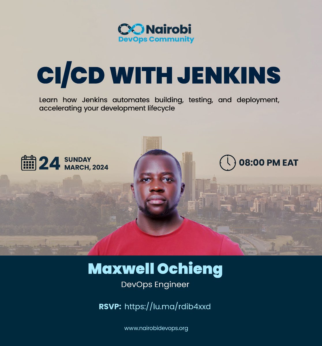 🚀 Don't Miss Out! CI/CD with Jenkins Event this Sunday! 🛠️ Learn how Jenkins revolutionizes your development process, making it faster and more efficient. RSVP now to secure your spot! 📅 Date: 24th March 2024 🕒 Time: 8:00 PM 📍 RSVP: lu.ma/rdib4xxd #CI #CD #Jenkins