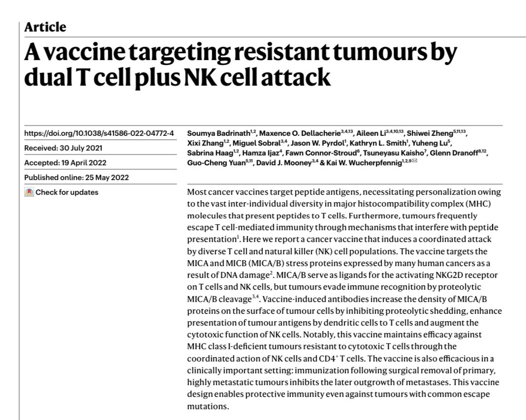 weldeiry's tweet photo. Attending @BrownMedicine #AMS_CRJC led today by medical students Ege Gungor Onal, @AllegraRollo, and Valeria Brown

Presentation today by Ege Gungor Onal

A vaccine targeting resistant tumours by dual T cell plus NK cell attack

https://t.co/2ym4NxGd5k

From lab of Dr. Kai Wucherpfennig at @DanaFarber 

@BrownUniversity @BrownUCancer #LegorretaCancerCenter
@LifespanHlthSys @RIHospital @MiriamHospital @carenewengland