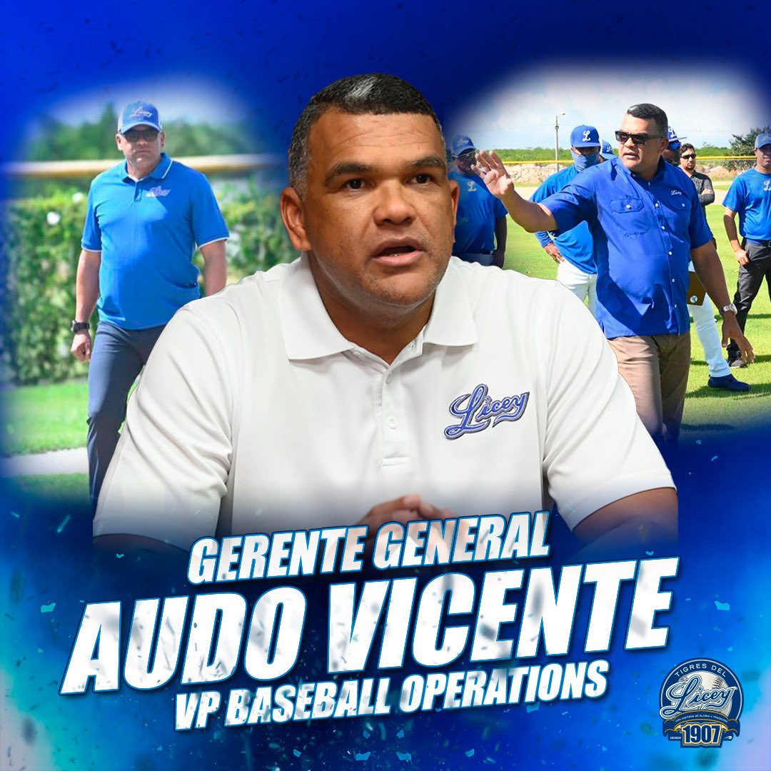 #LiceyNews 🗞️ Anunciamos de manera oficial que hemos extendido el contrato de nuestro GG Audo Vicente para las próximas dos campañas de nuestro béisbol invernal. (2024-25 / 2025-26) Audo, además ha sido promovido al cargo de Vicepresidente de Operaciones con funciones de…