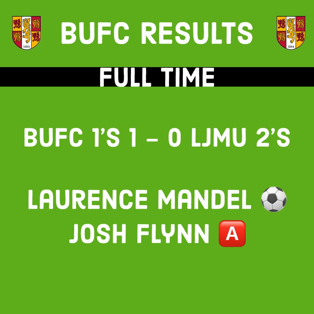 A goal from Laurence Mandel puts John Moores to the sword as we leapfrog them to finish second.

Motm - Benjamin Philip Amos

#bleedgreen💚