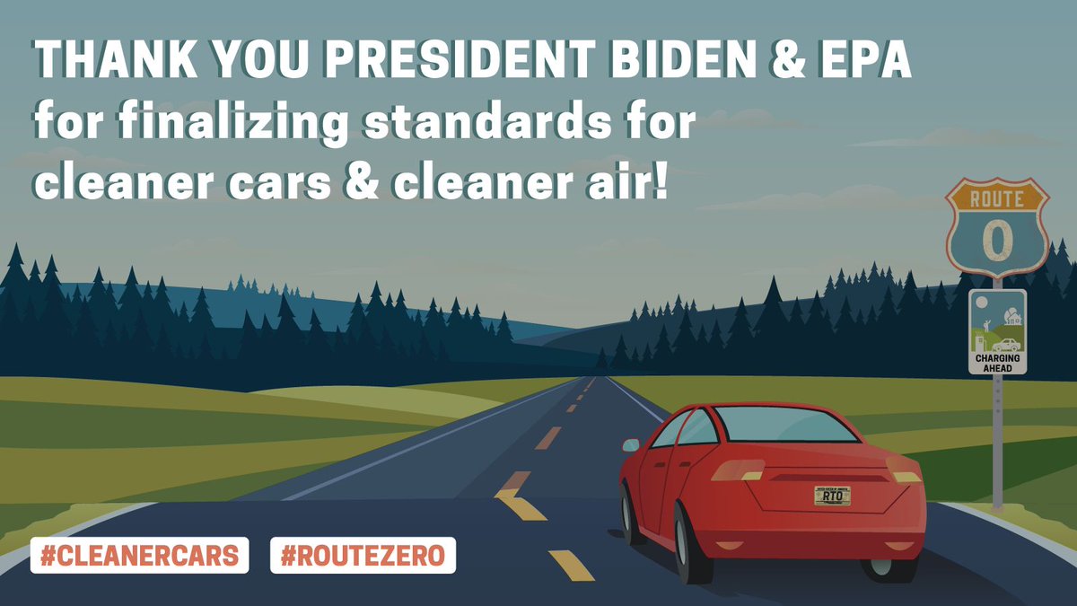 New #CleanerCars standards mean far less pollution, 2500 fewer premature deaths, less asthma, & savings at the pump. Thank you to the @EPA for the car standards that clean up our air, protect our health, & limit climate impacts!  🚗⚡💵#SolutionsForPollution #PSRPA #ActOnClimate