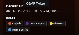 Since many of my fellow admins are doing the same, I thought I could reveal that I was a QSMPEn Update admin for the last 7 months. There were many bumps down the road, but I'm grateful for the amazing people I got to share amazing moments with and the memories that were made.