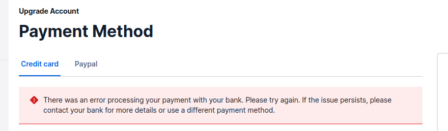 ShauvikP's tweet photo. I am facing this issue for a long long time now. I have tried doing the payment with multiple credit cards now, still the same issue persists. I have built my application using twilio's SMS API, and now I can't deploy it. Sending SMS is an integral part of the website. https://t.co/Zso9HuM8or