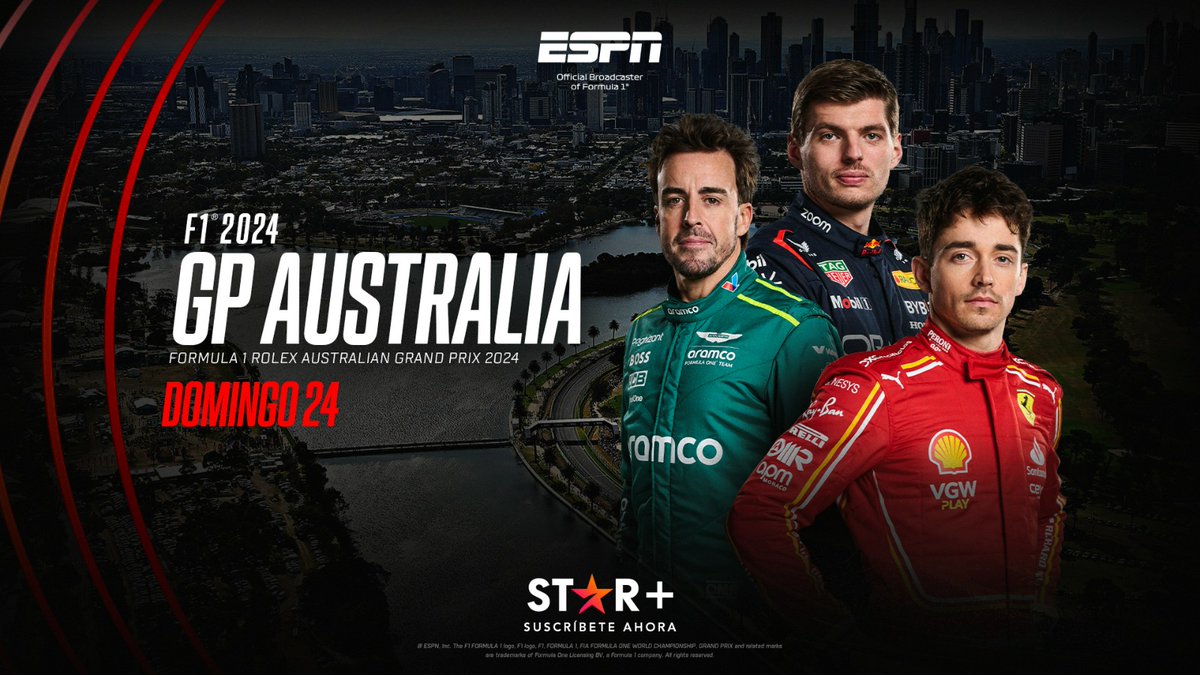 ESPN trae a STAR+ el espectáculo de la Fórmula 1, F2, F3, IndyCar y MotoGP Más info: espnpressroom.com/latinamerica/p…