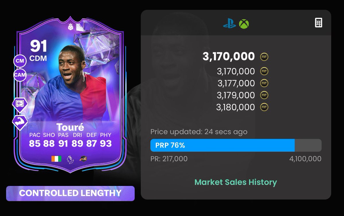 🚨 Fantasy Upgrade mistake • Yaya Toure changed from La Liga to a Premier League card 💀 Some in game stats incorrect on others 😂