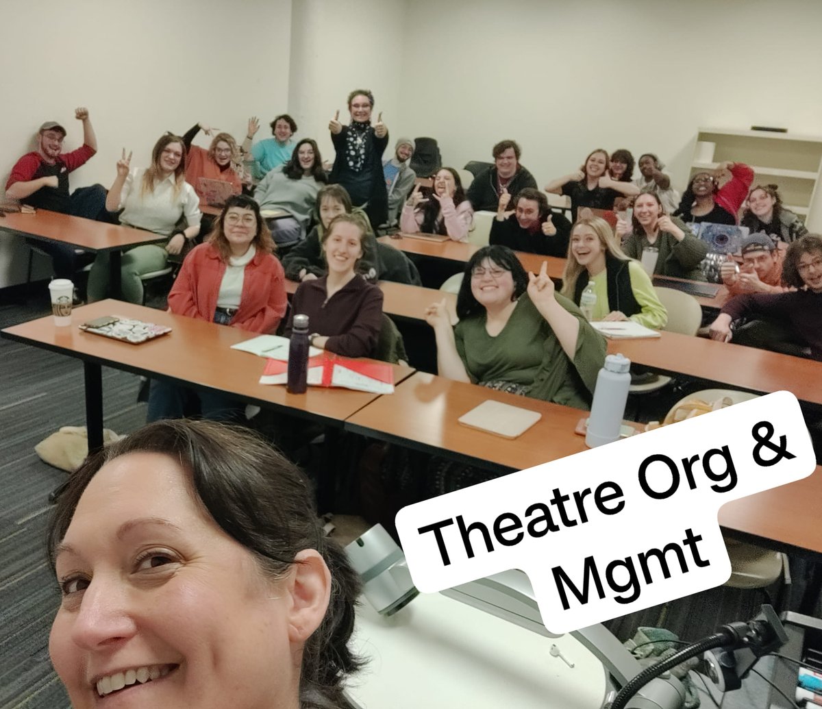Because we get cool speakers here @ #CSUTheatreDance! Thanks Alison Garrigan for chatting w/our Theatre Org &amp; Mgmt class today! Want to study w/us? Get more info on our <a href="/CSUTheatreDance/">CSU Theatre and Dance</a> program by scheduling an ARTS TOUR -> tinyurl.com/4bmb4b3u
<a href="/cle_state/">Cleveland State University</a> <a href="/CSUArtsSciences/">CSU College of Arts & Sciences</a> #CSU