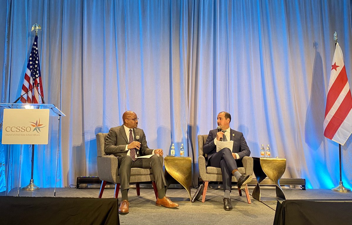 Assistant @usedgov Secretary Roberto Rodriguez and @GreatCitySchls Exec Director Ray Hart closing the #ESSERimpact Summit. There were so many incredible stories shared here that demonstrate what’s possible when we make the decision to invest in educators, schools, and students.