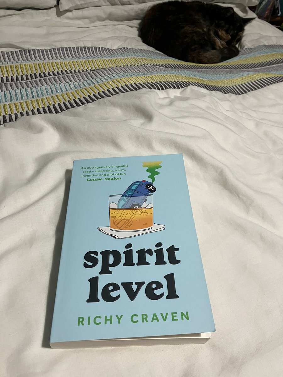 Two out of four children in bed and I’m curling up with this. #SpiritLevel @RichyCraven