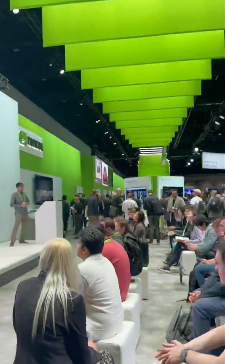 Just wrapped up at <a href="/NVIDIAGTC/">NVIDIA GTC</a> ✨

Incredible to network with AI builders and align with Jensen Huang's vision: embedding AI in everything, a core principle for @Typeaibackup. 

Thrilled by the Blackwell platform's promise for efficiency and AI scalability​​. The range of