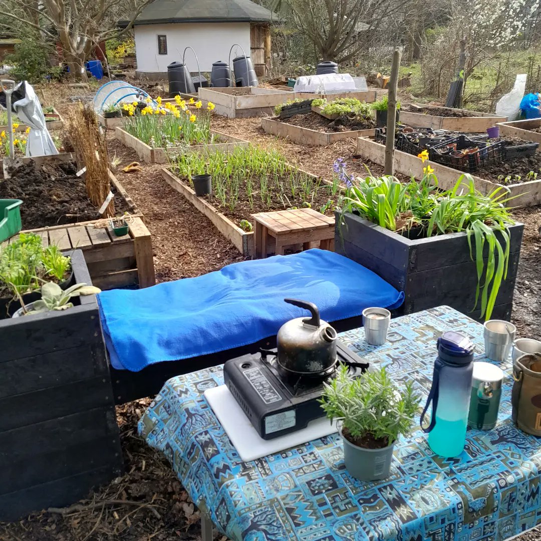 Big Thankyou to AO.com for donating this lovely bench planter to Meadow Orchard project. Great couple of guys helped to deliver on to the site too! We just had to try it out, it makes a beautiful spot from which to enjoy the garden and the meadow!