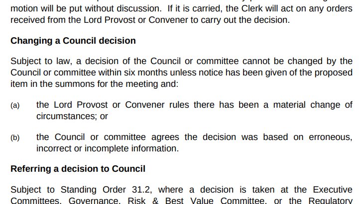 The 6 month rule says that we can't *change* a decision of the Council. But this motion reaffirms a decision, and asks for further action to support it. To suggest that by calling for a ceasefire in Dec we were at the same time *ruling out* further action on Gaza is absurd.