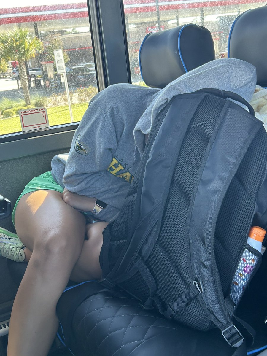 Long Two days of track meet got @CoachMDube tuckered out. @Minneola_Track