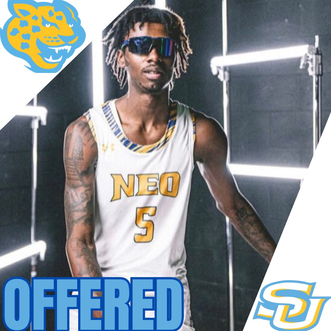 OFFER UPDATE: Northeastern Oklahoma A&M transfer 6’6 G Trayvon Byrd from Durham, NC has received an offer from Southern University!

@ByrdTreyvon 

#GeauxJags #JaguarHoops
