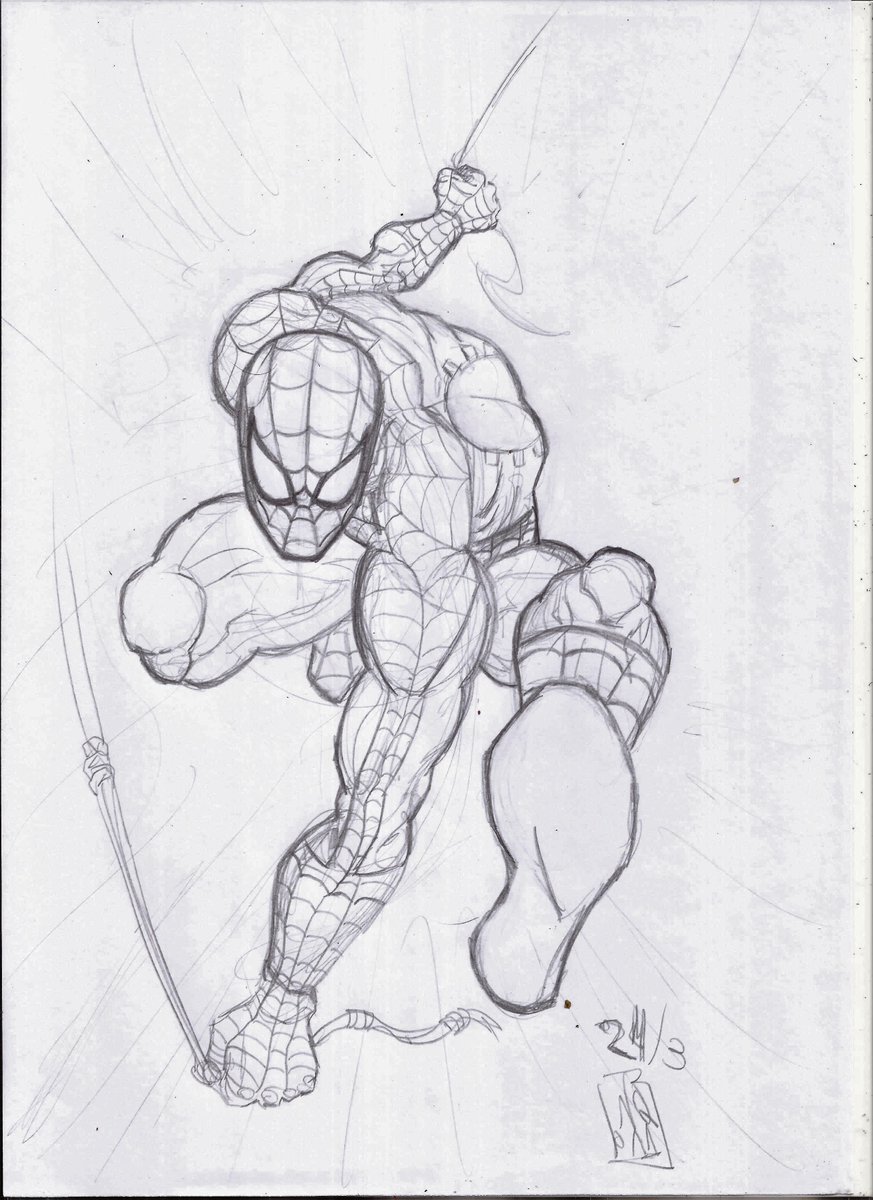 #spiderman TAS pencils✍️🏻 #CartoonArt #marvel #stanlee #90s #pencilsketch
