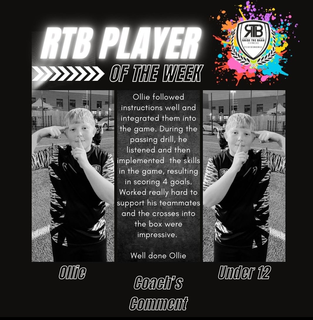 Well done Ollie, keep up the good work <a href="/raisethebaah/">Raise The Baah</a> ⚽️⚽️⚽️