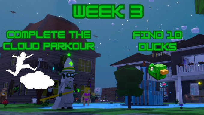 KOCGAMESCO's tweet photo. ๐How's everyone doing with the cloud parkour and duck hunt missions? Share your progress and tips with the sandfam. ๐๐ฌ
PLAY HERE: https://t.co/OkmCHw3otz
#GoblinBattle #Week3Update https://t.co/Z7PIGXFliT