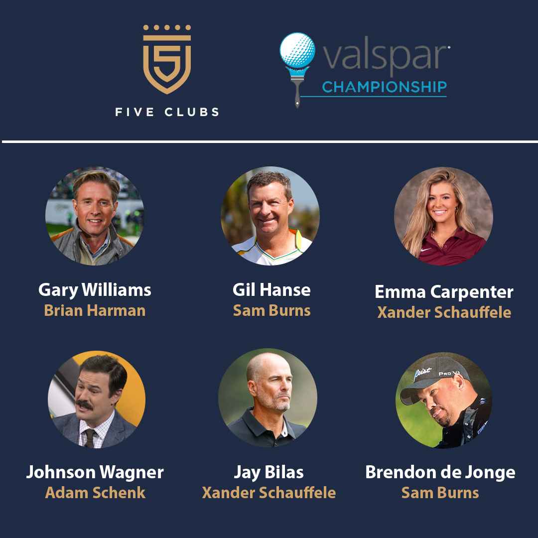 We are looking for weeks with back-to-back winners from the 5 Clubs team... here we go for @ValsparChamp @Garywilliams1Up | @emmmacarpenter | @JayBilas | @johnson_wagner | @BrendonDeJonge | #GilHanse