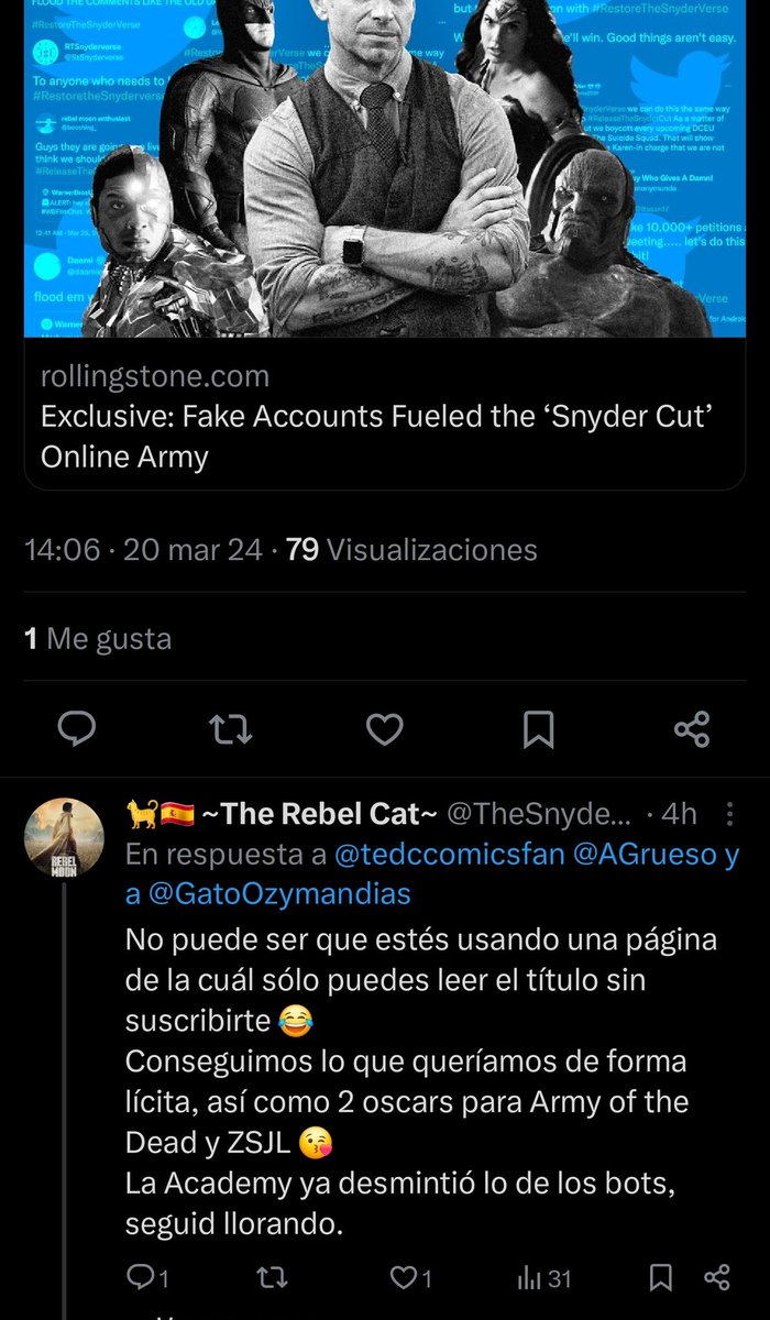 TheSnyderCat's tweet photo. Pobre retrasada.
Ni responde a lo que le dije y me viene llorando al post de mi cover personalizada VHS a meter mierda del Snyderverse.

Real DC fans be like.

Pobrecita, a llorar a tu casa, yo te muteo ya, para que puedas seguir viendo mis tweets 😘
#RestoreTheSnyderVerse https://t.co/pDFbFBoaJV