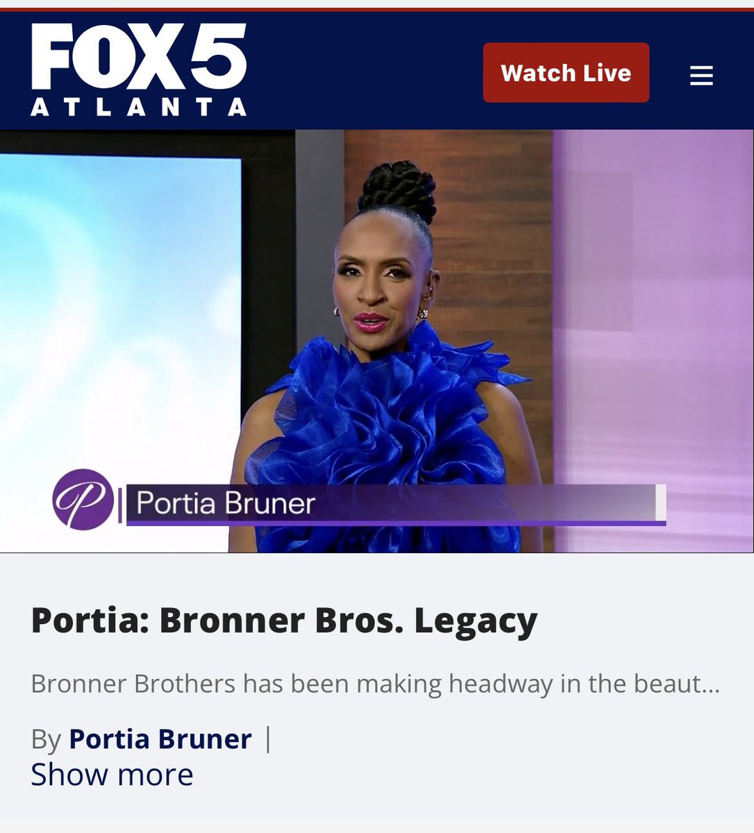 We are representing on @portiatvshow 
If you miss TODAYS SHOW ,CLICK ON THE LINK  BELOW to watch!!!

fox5atlanta.com/video/1428344