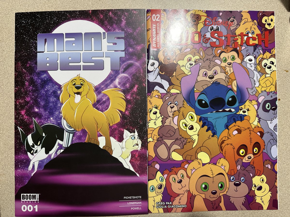 🐦 Gerald Hough 🐦 (@skektek) on Twitter photo Today was a great day for some <a href="/TrishForstner/">Trish: FERAL COMIC OUT NOW!</a> variants! Thanks <a href="/tComicBookStore/">The Comic Book Store</a>!
#MansBest <a href="/boomstudios/">BOOM! Studios</a> #LiloAndStitch <a href="/DynamiteComics/">DynamiteComics</a> Today was a great day for some <a href="/TrishForstner/">Trish: FERAL COMIC OUT NOW!</a> variants! Thanks <a href="/tComicBookStore/">The Comic Book Store</a>!
#MansBest <a href="/boomstudios/">BOOM! Studios</a> #LiloAndStitch <a href="/DynamiteComics/">DynamiteComics</a>