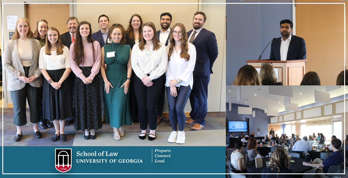 Last week, the @ugacease clinic hosted its annual conference, which focused on courageous advocacy and a lawyer’s responsibility in combating child sexual abuse, exploitation and trafficking, and featured a keynote address by Sandeep Prasanna. #ugalaw