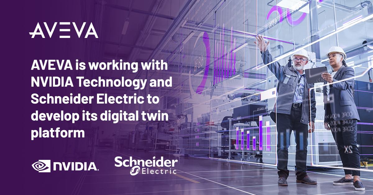 Today we announce we are working with @NVIDIA, and our strategic partner and owner @SchneiderElec.   NVIDIA technologies will enhance our intelligent #digitaltwin platform to deliver a unified environment for virtual simulation and collaboration.   bit.ly/49ZGVG8