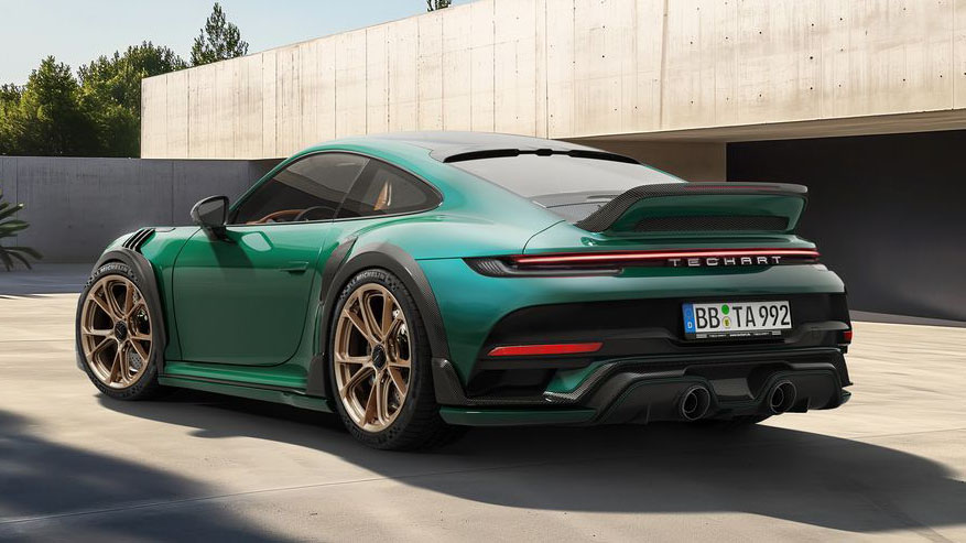 The Techart GTstreet R Touring is a 911 Turbo S which does 217mph. It comes courtesy of an uprated 811bhp flat-six, with production limited to just 25 units → topgear.com/car-news/modif…