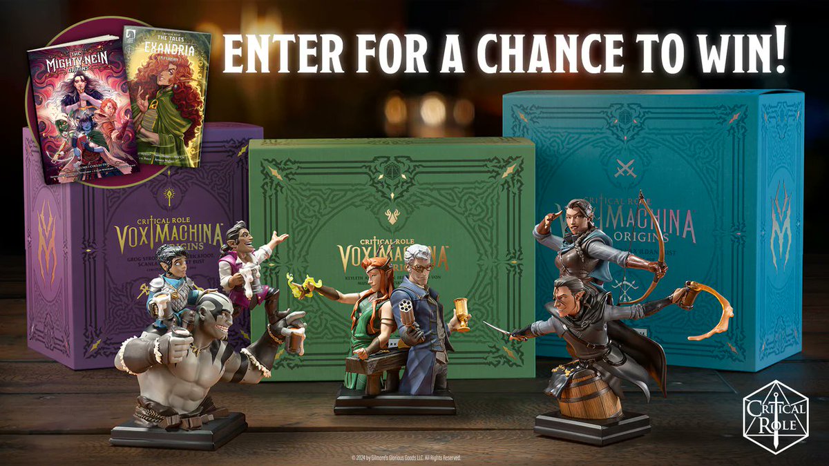 Happy anniversary to our friends at @criticalrole! We're partnering with @DarkHorseDirect to offer fans a giveaway that includes some exciting #CriticalRole comics and collectibles. See more details and enter here: bit.ly/3TCA2or