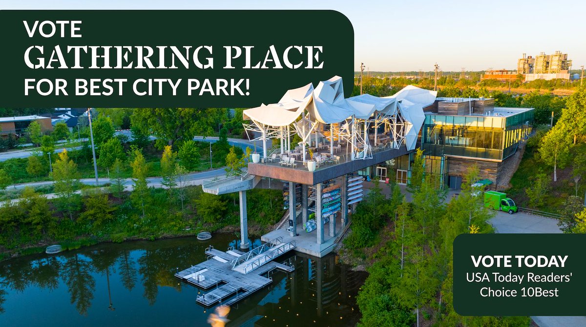 We've been nominated for a USA TODAY @10best travel award! 🌳✨ Gathering Place is dedicated to being a park for all by creating access to world-class opportunities for the Tulsa community, and we're honored to be nominated for this national award! 🗳️ buff.ly/3PfvNfO