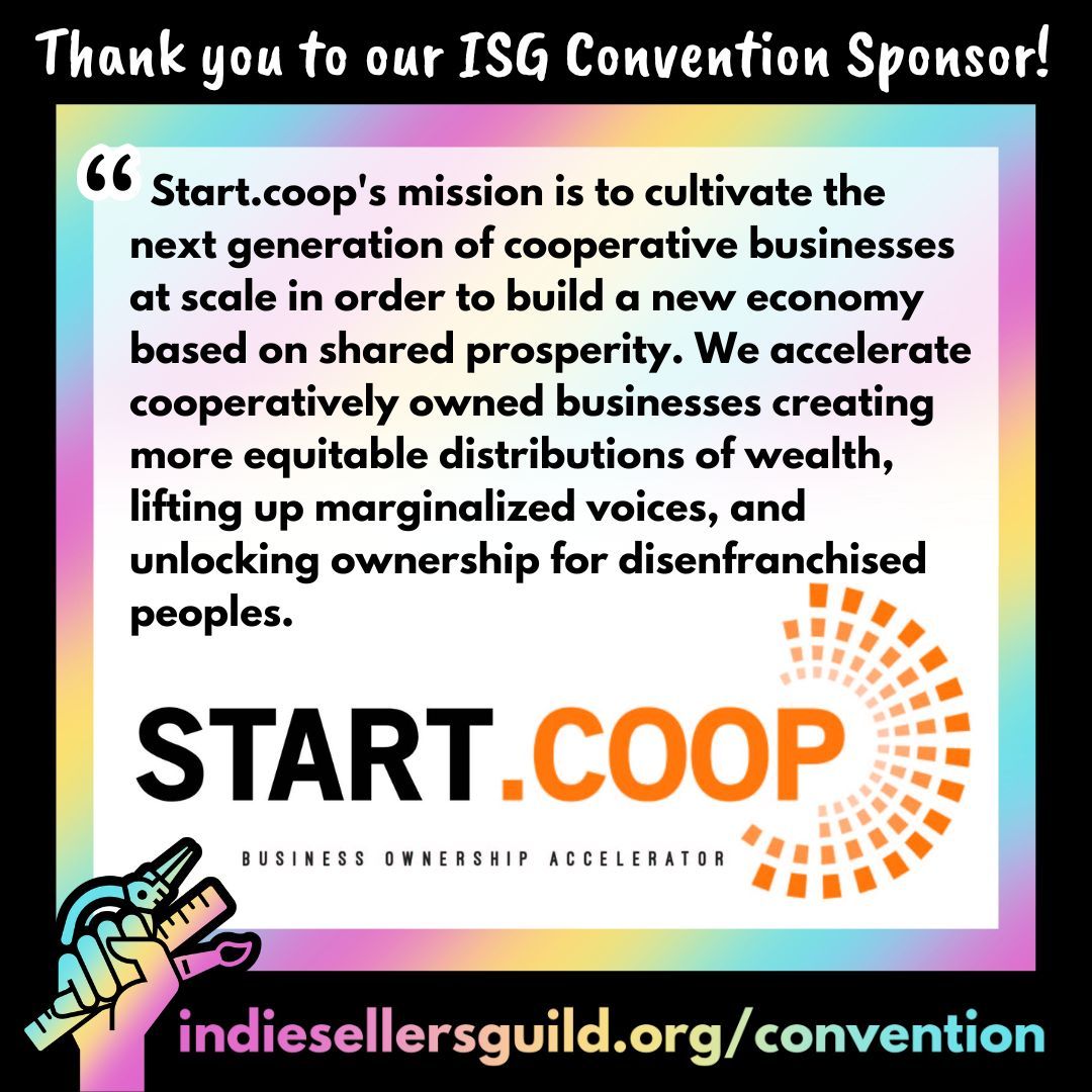 Thanks to @start_coop for sponsoring our convention! Start.coop is a nonprofit organization that helps people start and grow cooperatives - or worker-owned businesses! #cooperatives #workerpower #workercoops #resilience #powertothepeople #strongertogether