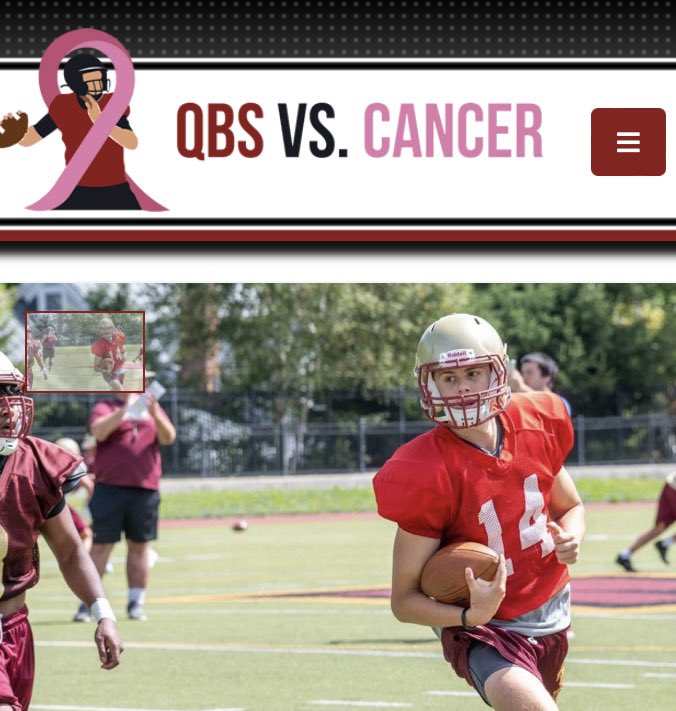 We are excited to welcome and introduce <a href="/AidanJSullivan9/">Aidan Sullivan</a> as a D3QB on our team fighting cancer.  Aidan is a sophomore at Norwich University. Aidan’s efforts will benefit Breast Cancer Awareness.  Thank you Aidan!!!
