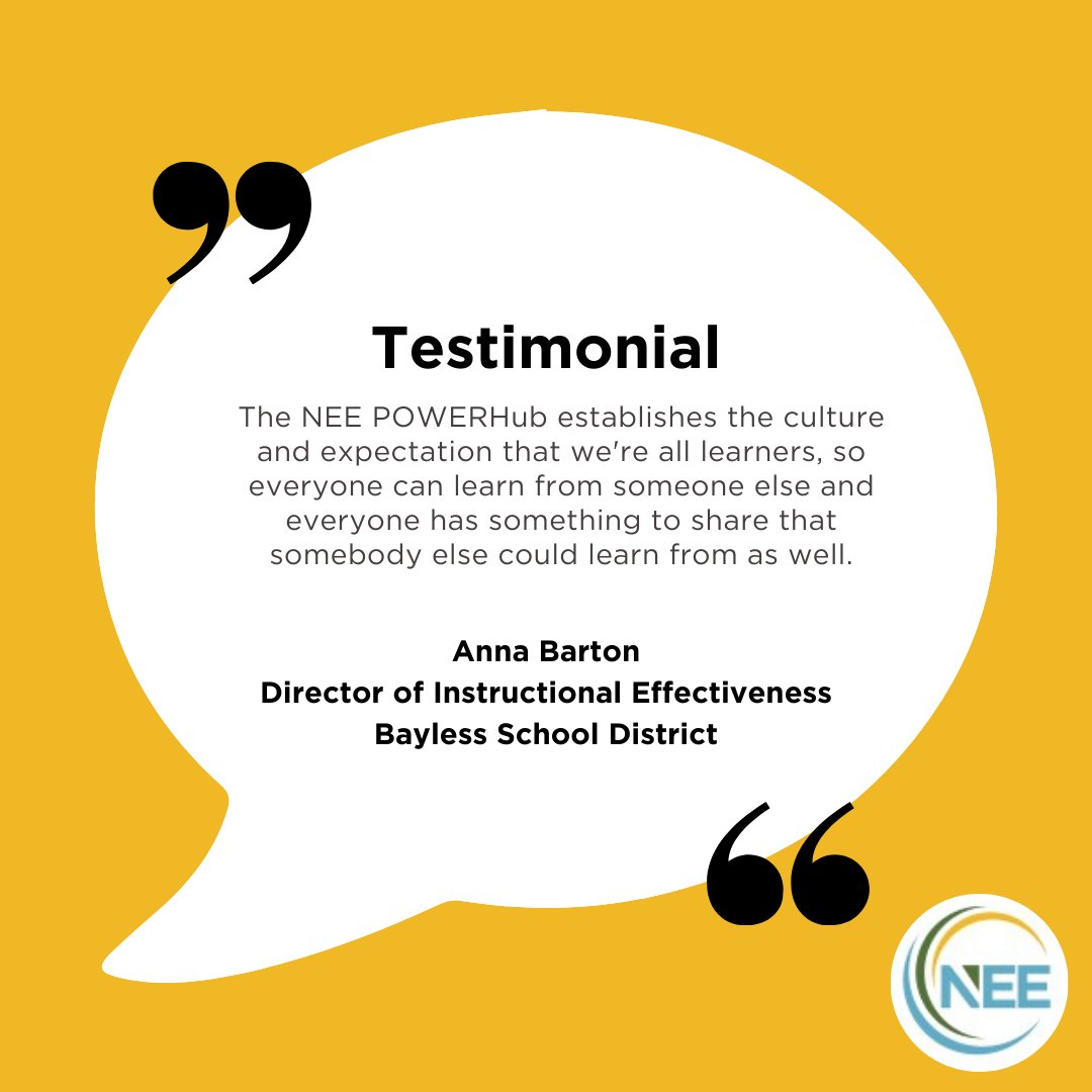 The NEE POWERHub simplifies collaboration in your school, making peer observations both effective and manageable.

Find out what our NEE schools had to say about the NEE POWERHub.

Learn more about the NEE POWERHub: neeadvantage.com/powerhub/