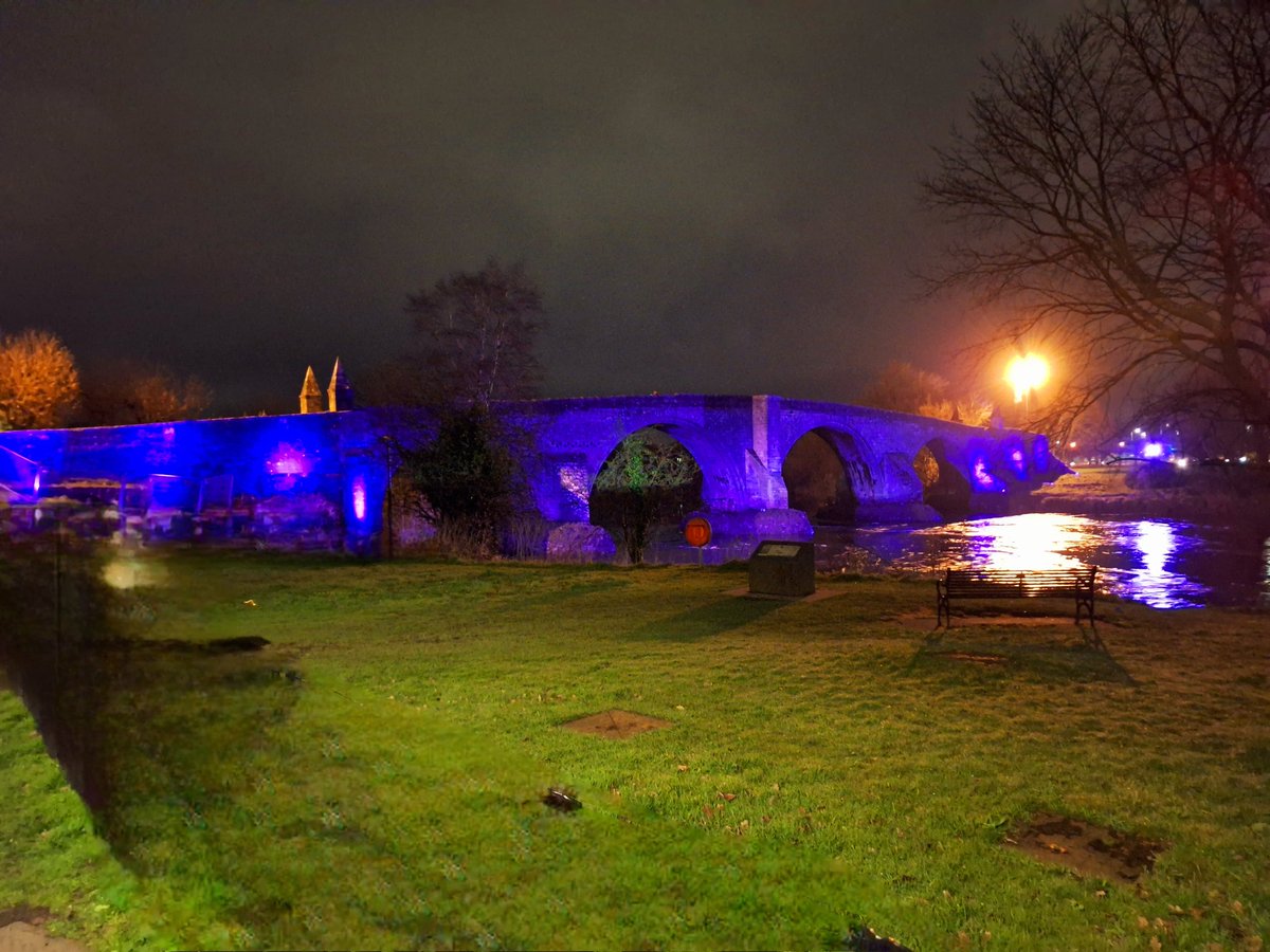 It was very fitting and by luck that Stirling Bridge was lit up in purple on #CHAMP1AwarenessDay
💜💜💜💜💜💜💜