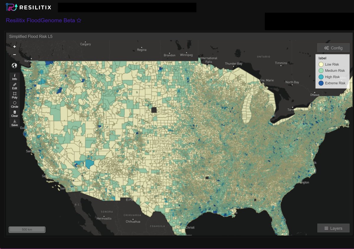 📢The latest preprint from our lab led by <a href="/Chenyue__Liu/">Chenyue_Liu</a> presents our #FloodGenome model (interpretable ML model) which reveals universal features that shape property flood risk predisposition in cities! The model also enables classifying property flood risk profile of communitis