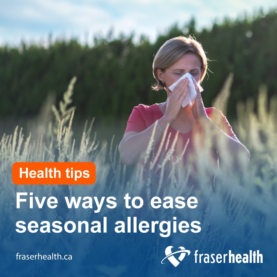Spring has sprung, but so have #SeasonalAllergies. 🌸 Check out these five #AllergyTips to ease discomfort and know your care options: