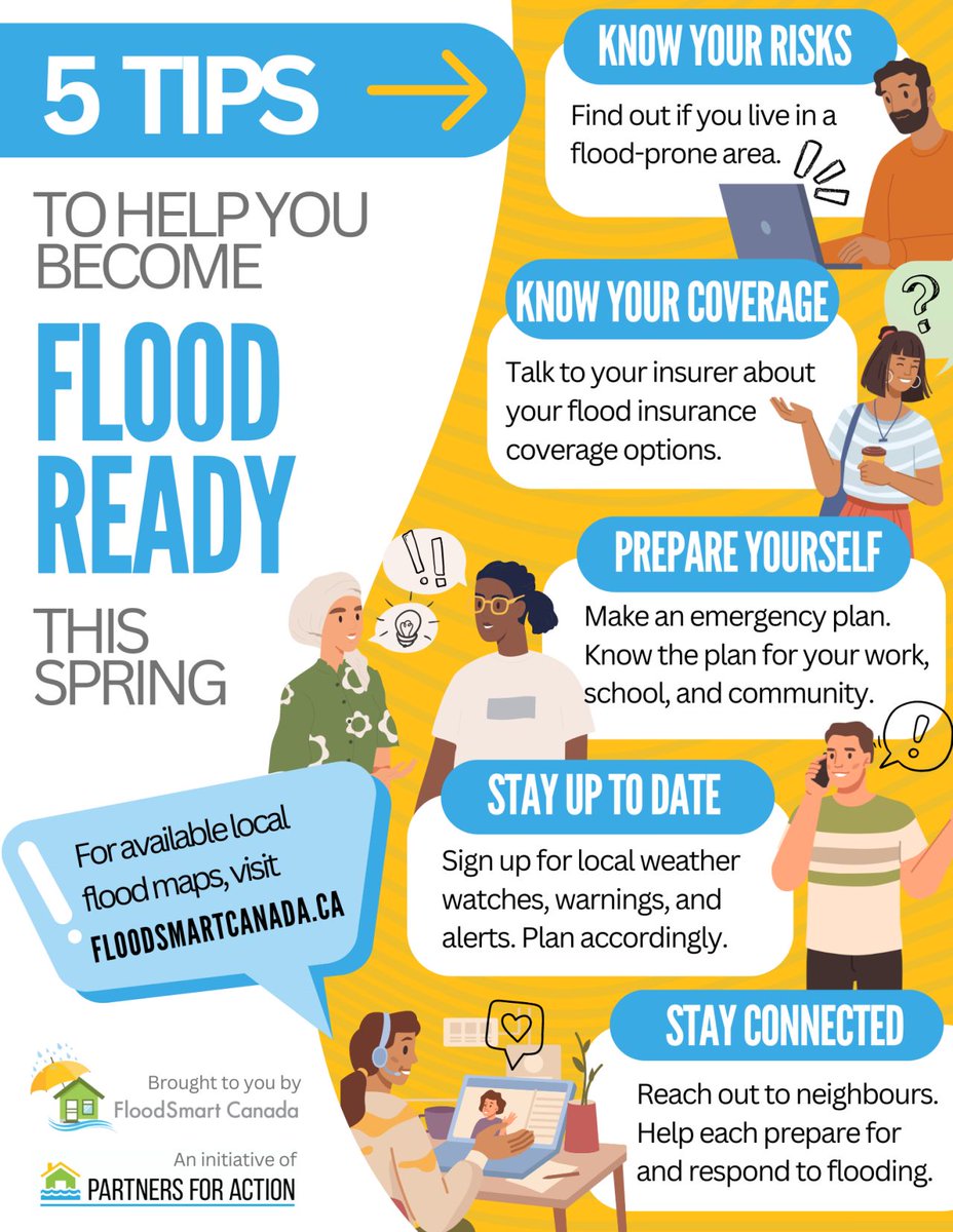 ✅ Knowing your risks and being prepared is key to climate adaptation. Check out these helpful suggestions from @PARTNERS4ACTION for protecting your home against #flooding. These tips are handy whether it's spring or any other season! #ClimateAdaptation