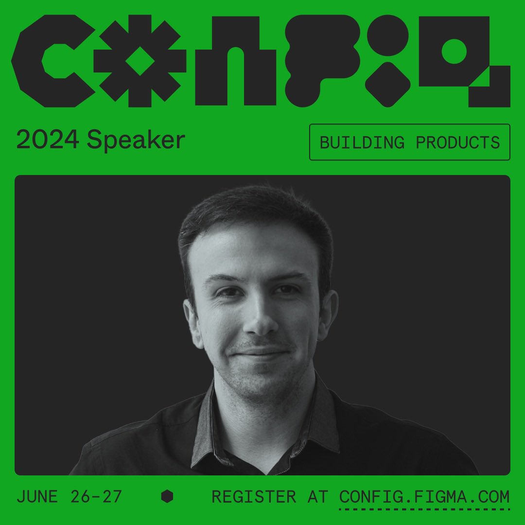 Incredible honor to speak at #config2024 🌟

🚀 I’m really excited to take the stage with <a href="/MimiElHa/">Myriam El Harraq</a> 
🙏 So proud of the incredible work our product design teams have accomplished. 

💡 We'll talk about vision, our story, and where we're going. We have incredible things to say.