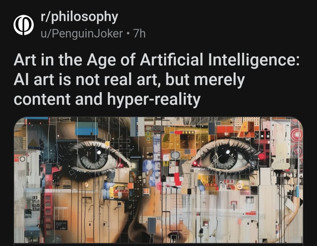 tsarnick's tweet photo. This is not really philosophy, but merely content and hyper-reality https://t.co/OlB58c2iZ7