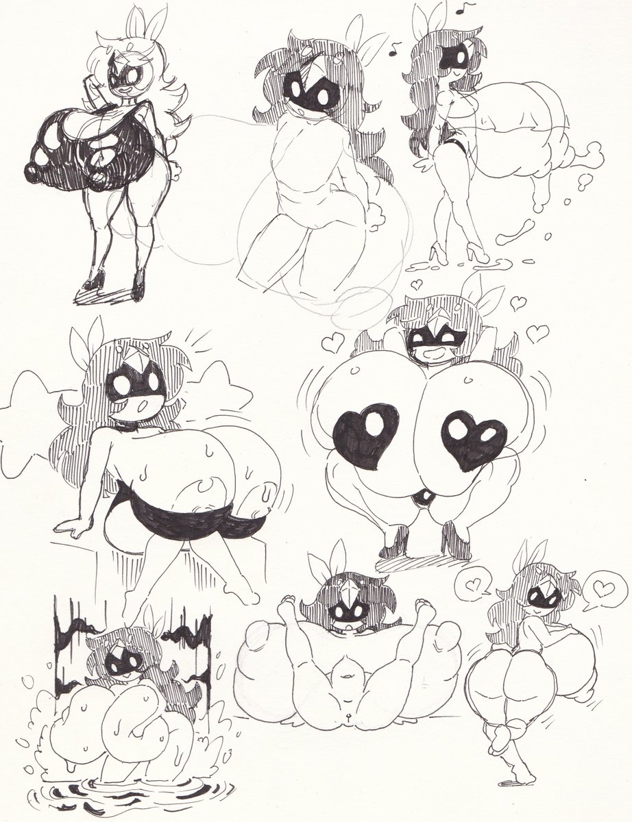 paper doodles of that one bird