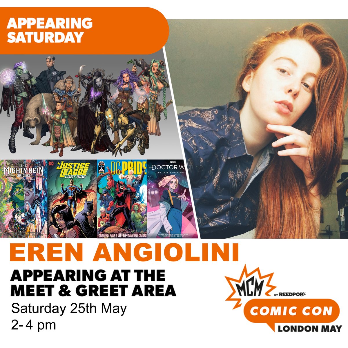 🚨Big news: come say hi at @MCMComicCon London in May, in the Meet & Greet area! Saturday 25th of May, from 2-4pm!🤩✨ I'll have some prints available (hopefully a new limited edition too👀✨) and I'll happily sign print, books, comics and take photos! See you there!!💖