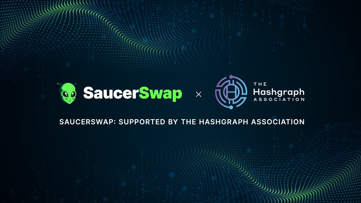 SaucerSwap: Backed by The Hashgraph Association We're thrilled to be supported by The Hashgraph Association, a non-profit dedicated to fostering innovation for startups, enterprises, and government institutions worldwide. Full story: prnewswire.com/news-releases/…