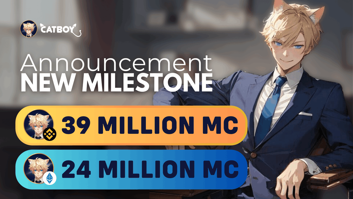 New Marketcap Milestones!

Our latest achievements in #Catboy

🔥 $39 million on #BSC - 4377 holders
🔥 $24 million on #ETH - 1955 holders

These milestones are a testament to the strength of our project, the dedication of our community, and the immense potential of Catboy in