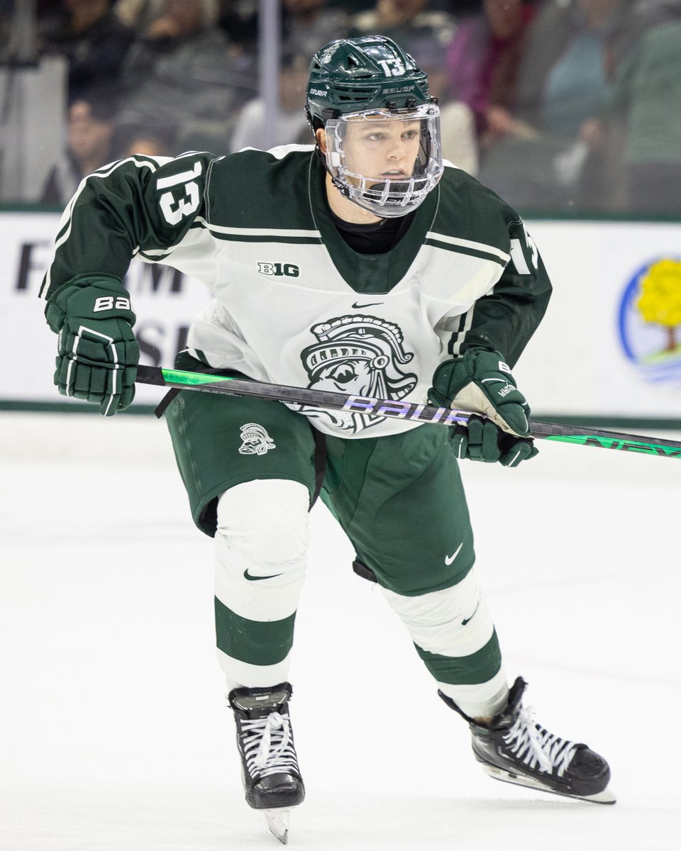 The hockey program boasts NINE players (of an eligible 12) to earn Academic All-Big Ten honors this winter!

Our team's two student-athletes with perfect 4.0 GPAs (sophomores Tiernan Shoudy and Gavin Best) make MSU the Big Ten's lone hockey team with multiple flawless academic