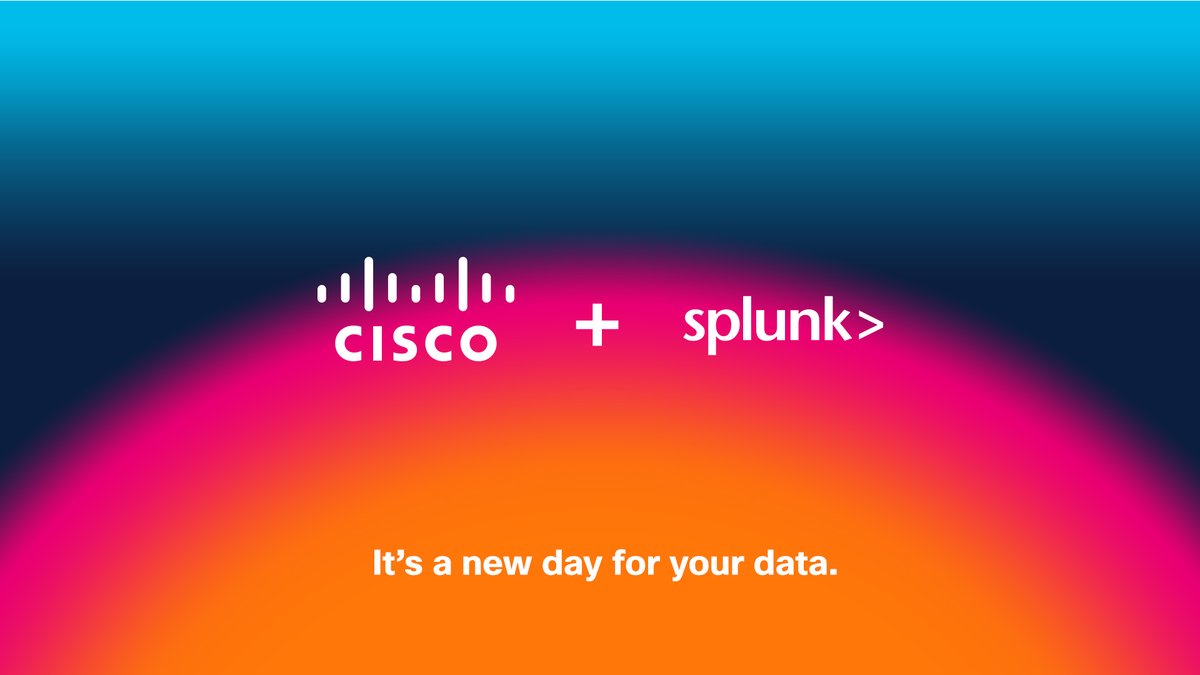 burkey_88's tweet photo. Splunk is now a part of Cisco. Two like-minded cultures. A shared passion for innovation. Let's go big. #WeAreCisco https://t.co/Iki5jFG4nU https://t.co/6XtwJQcDwn