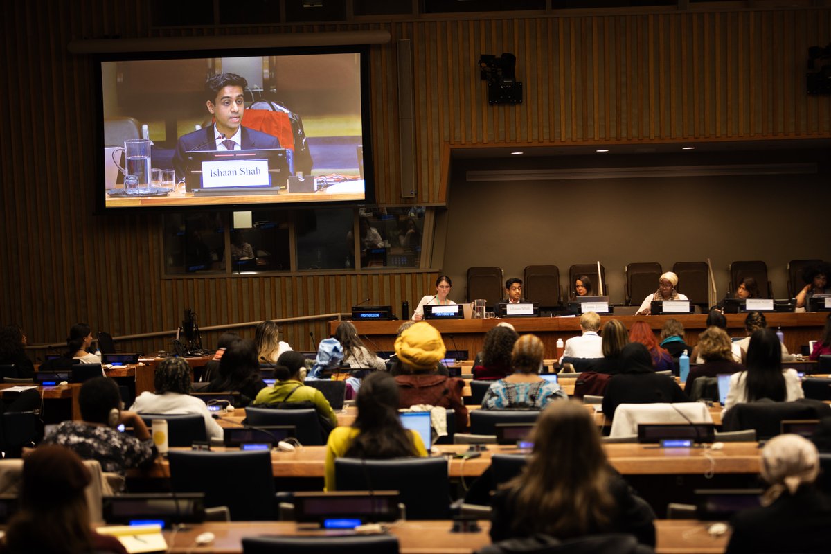 'The Global Youth and Adolescents Recommendations are the gold standard of language - and we are here to push for their reflection in the negotiations of the agreed conclusions.' Ishaan Shah, UN Women National Gender Youth Advocate #CSW68 #InvestInWomen